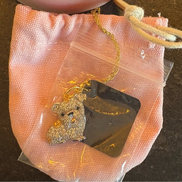 Scamper & Co English Bulldog Sterling Silver Pendant Necklace NEW & unworn - Picture 7 of 9